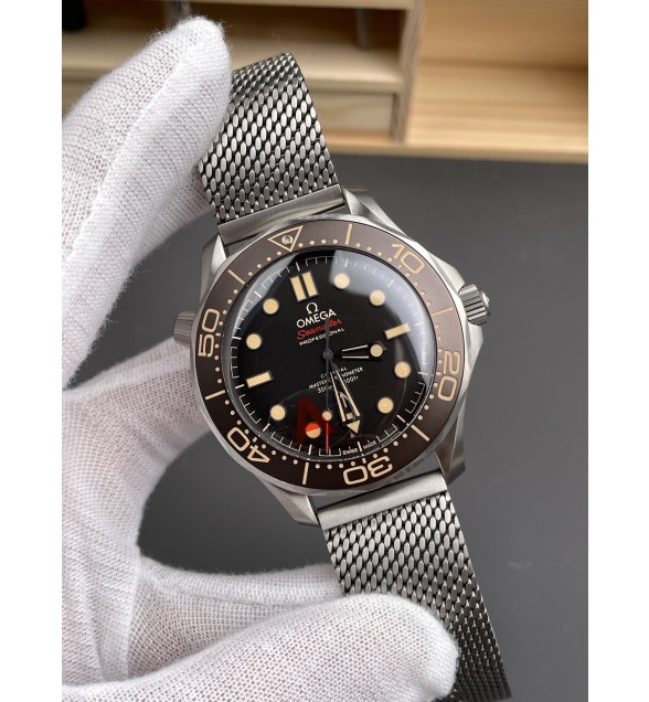 Seamaster 300 “No Time to Die” Limited Edition VSF 1:1 Best Edition on Titanium Mesh Bracelet SA8806 Super Clone V7