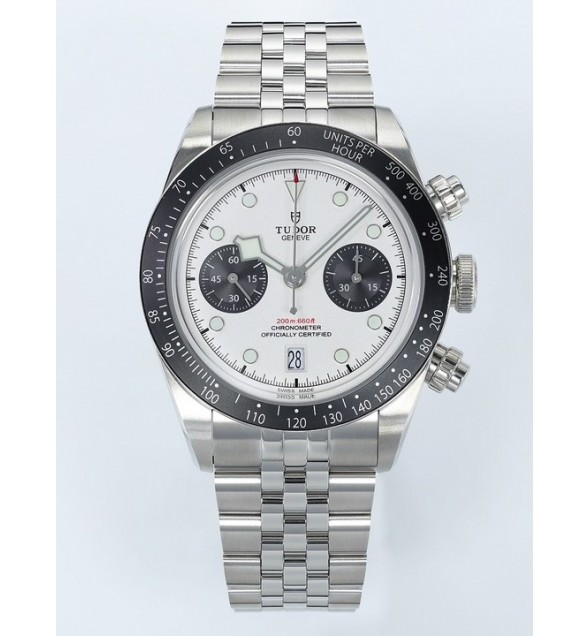 Black Bay Chrono M79360N SS ZF 1:1 Best Edition White Dial On SS Bracelet DD7750