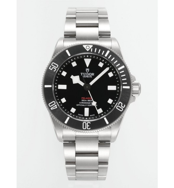 Pelagos M25407N-0001 39mm Black Ceramic Ti V2 ZF 1:1 Best Edition Black Dial on Titanium Bracelet A2824