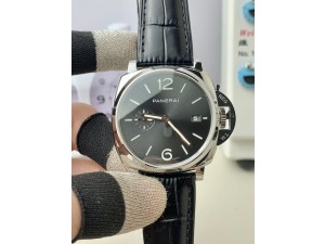 PAM1250 Luminor Due 42mm VSF Best Edition Black Dial on Leather Strap P900 Clone