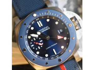 PAM1507 Luna Rossa Submersible VSF 1:1 Best Edition on Blue Fabric Strap P900