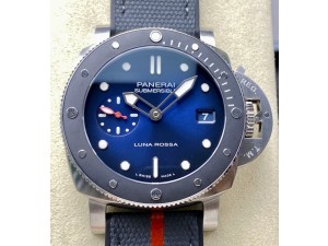 PAM1565 Luna Rossa Submersible VSF 1:1 Best Edition on Gray Fabric Strap P900