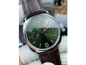 PAM1386 Radiomir 40mm VSF 1:1 Best Edition Green Dial on Brown Leather Strap P900