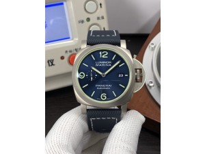 PAM 1117 Ti Case VSF 1:1 Best Edition Blue Dial on Blue Sportech Strap P.9010 Clone (Free Leather Strap)