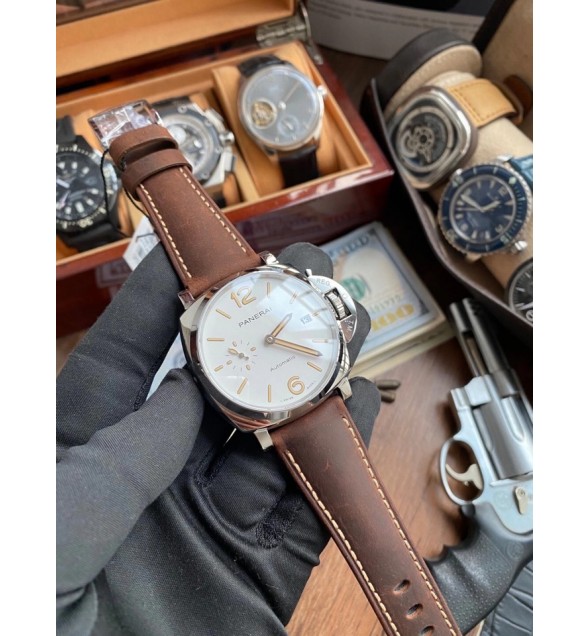 PAM1046 Luminor Due VSF Best Edition White Dial on Brown Asso Strap AXXXIV