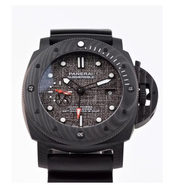 PAM1039 Luna Rossa Submersible 47MM VSF 1:1 Best Edition on Blue Fabric Strap P900