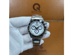 Daytona 126500 UFO 1:1 Best Edition 904L Steel White Dial on SS Bracelet UF4131 (Free Sprung)
