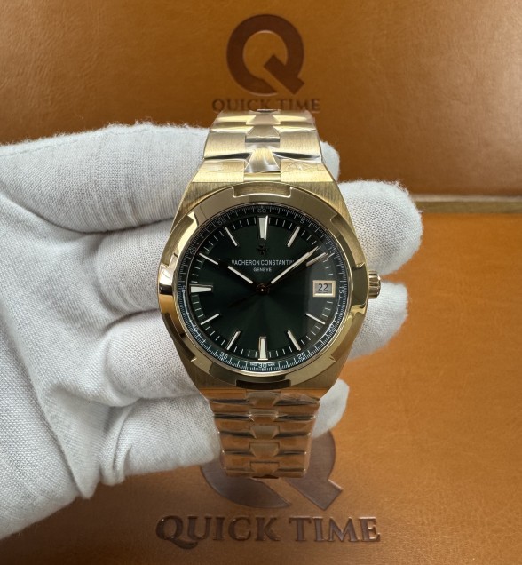 Overseas 4500V RG PPF(ZF) 1:1 Best Edition Green Dial on RG Bracelet A5100