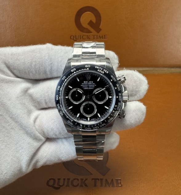 Daytona 126500 VSF 1:1 Best Edition 904L Steel Black Dial on SS Braclet DD4131