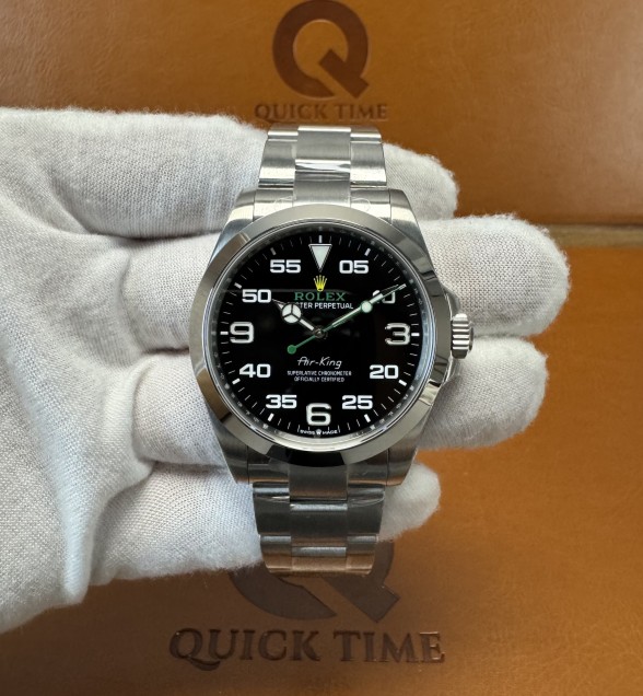 Air-King 126900 VSF 1:1 Best Edition 904L Steel Black Dial on SS Bracelet VS3230