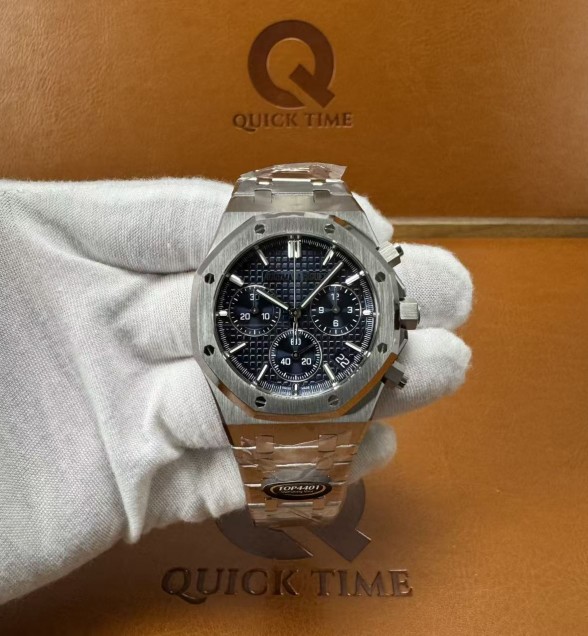 Royal Oak Chrono 26240 SS TOPF 1:1 Best Edition Blue Dial on SS Bracelet 4401 Super Clone V2